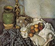 Paul Cezanne bottle of still life of fruit oil painting